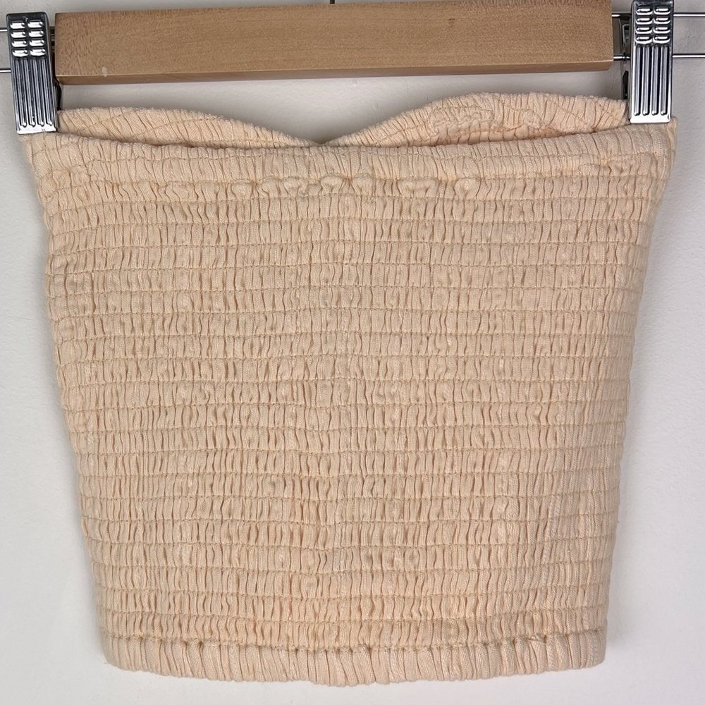 L*Space | Cottagecore Coastal Cowgirl Smocked Tahiti Tube Top In Melon | S - Picture 6 of 12